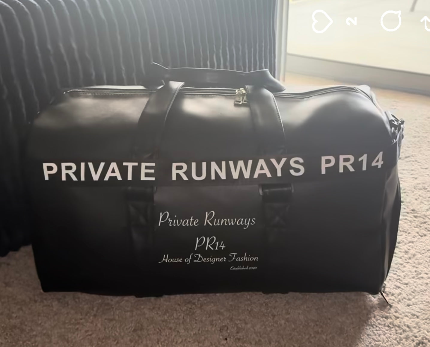 Private Runways Exclusive PR14 Monogram Duffel Bag